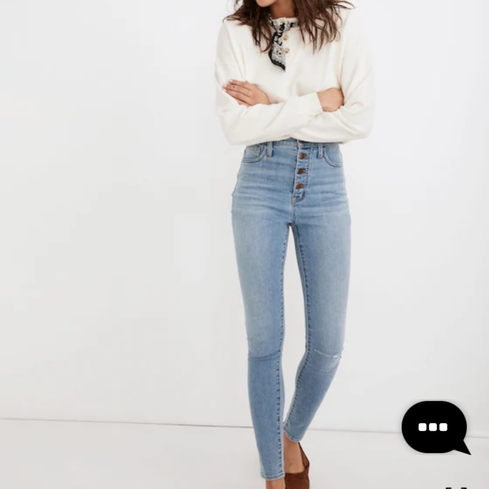 New Madewell Light Blue High Rise Jeans